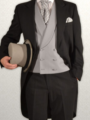 Black Traditional Herringbone Tails