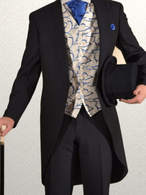 Navy Traditional Herringbone Tails