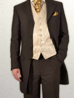 Brown Three-Quarter Prince Edward Frock Coat