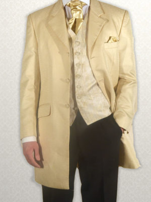 Gold Scroll Three-Quarter Length Jacket