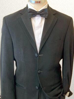 3 Button Microfibre Regular Fit Tuxedo