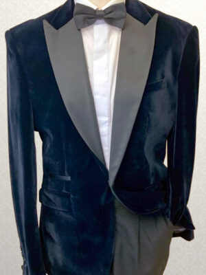Navy Velvet Slim Fit Tuxedo
