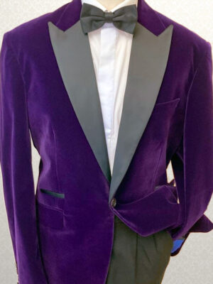 Purple Velvet Slim Fit Tuxedo
