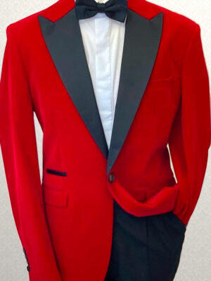 Red Slim Fit Tuxedo