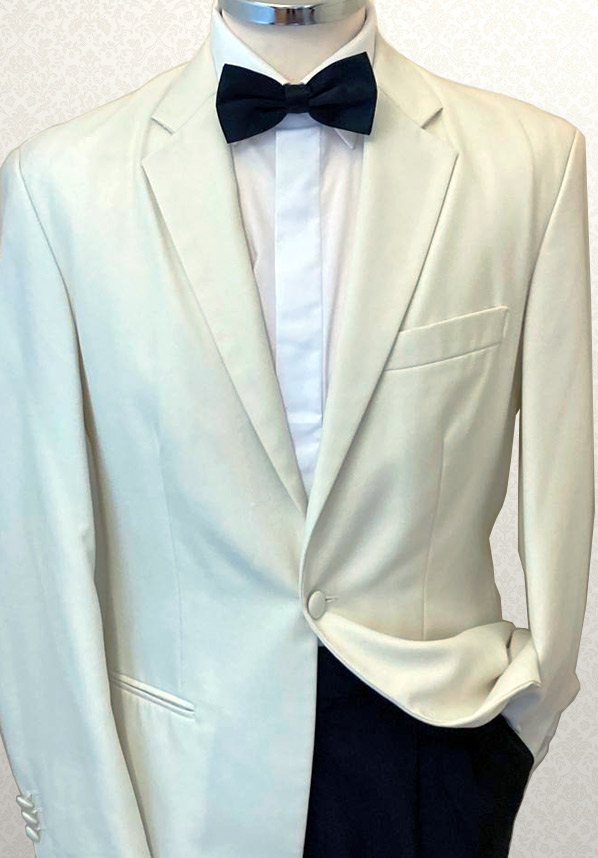 Classic Ivory Single Breasted Tuxedo - Dickies Suit Hire