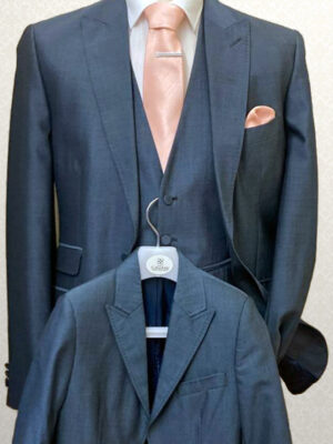 Torre Silver Blue Tailored Fit Lounge Suit