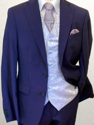 Lilac Mohair Tailored Fit Lounge Suit